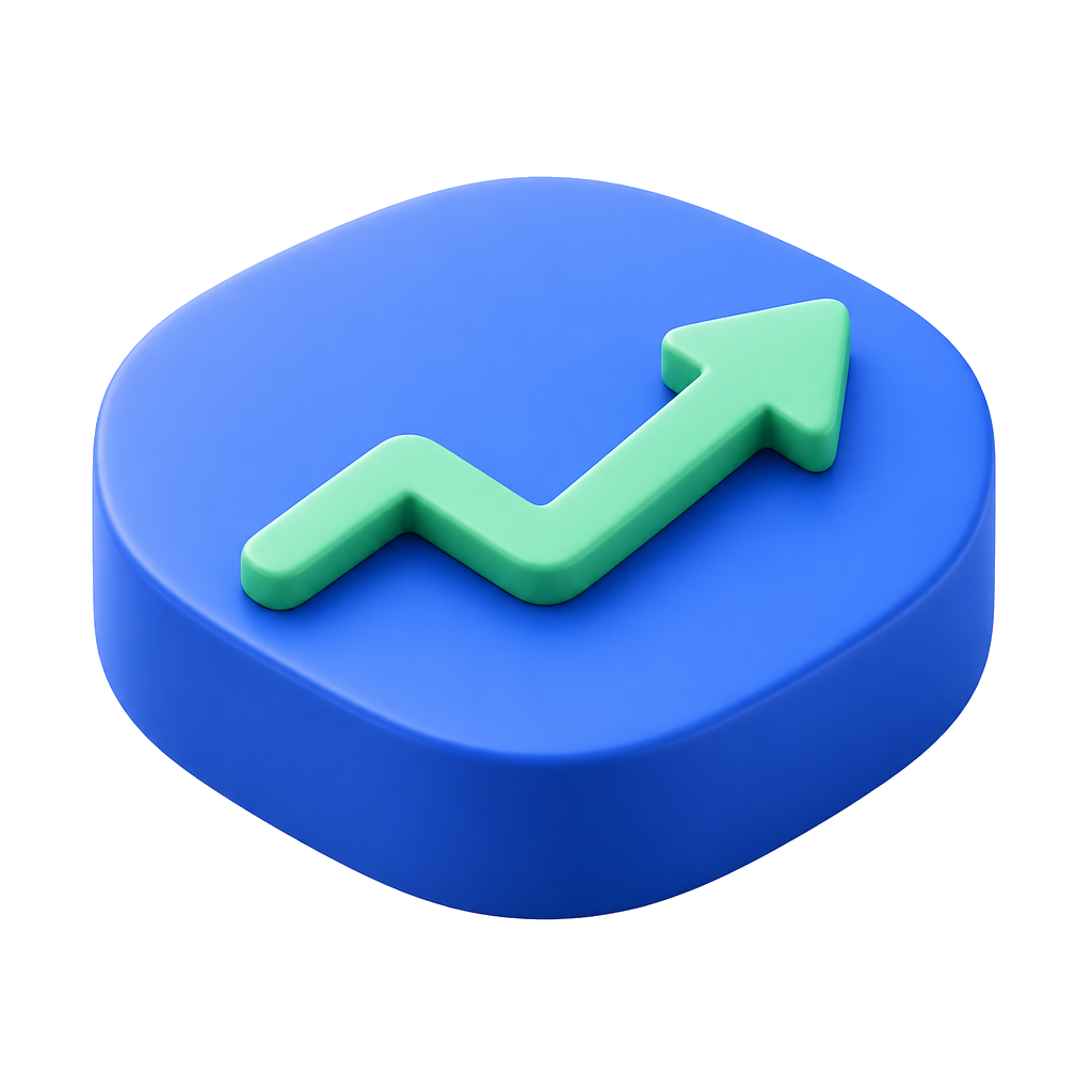 3D analytics icon